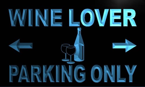 Wine Lover Parking Only Neon Light Sign